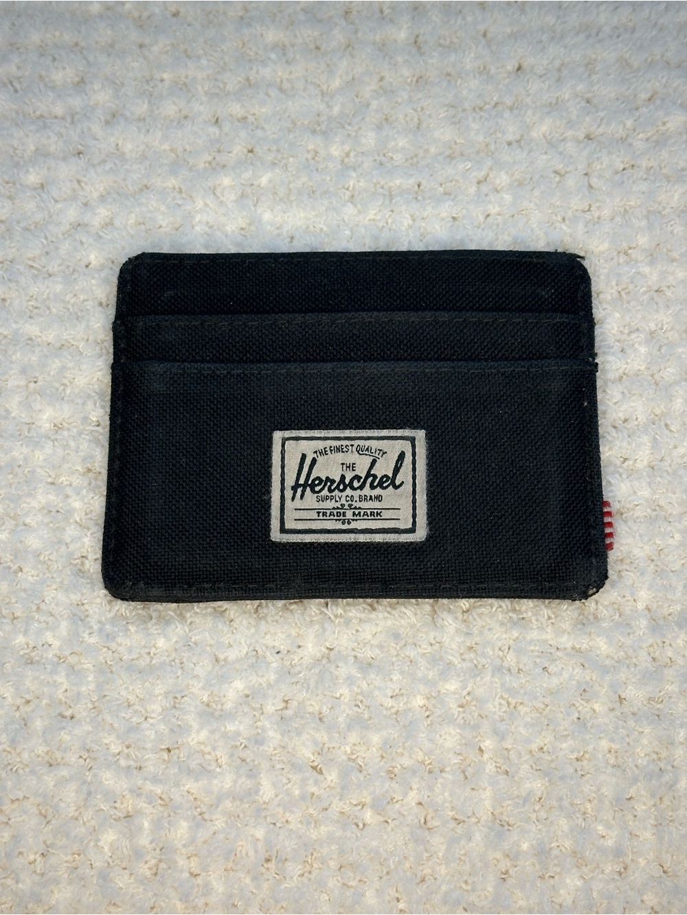 Herschel Supply Company Black Canvas Slim Card Holder
